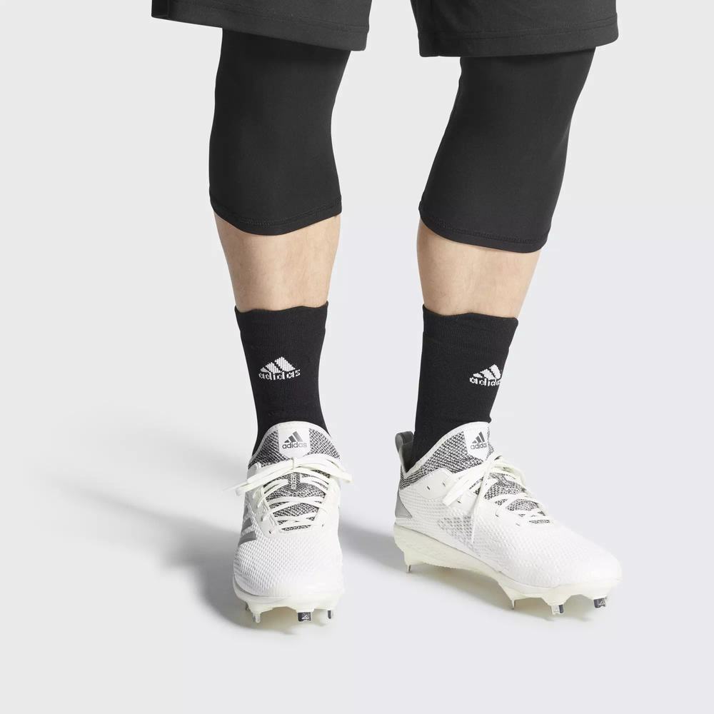 Adidas Adizero Afterburner V Spikes De Beisbol Blancos Para Hombre (MX-40824)
